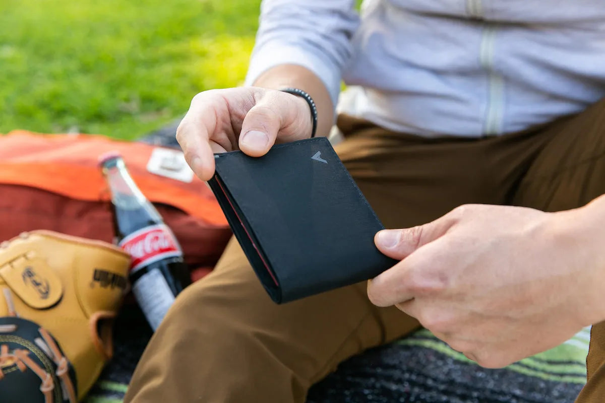 Jet Black Wallet from Allett