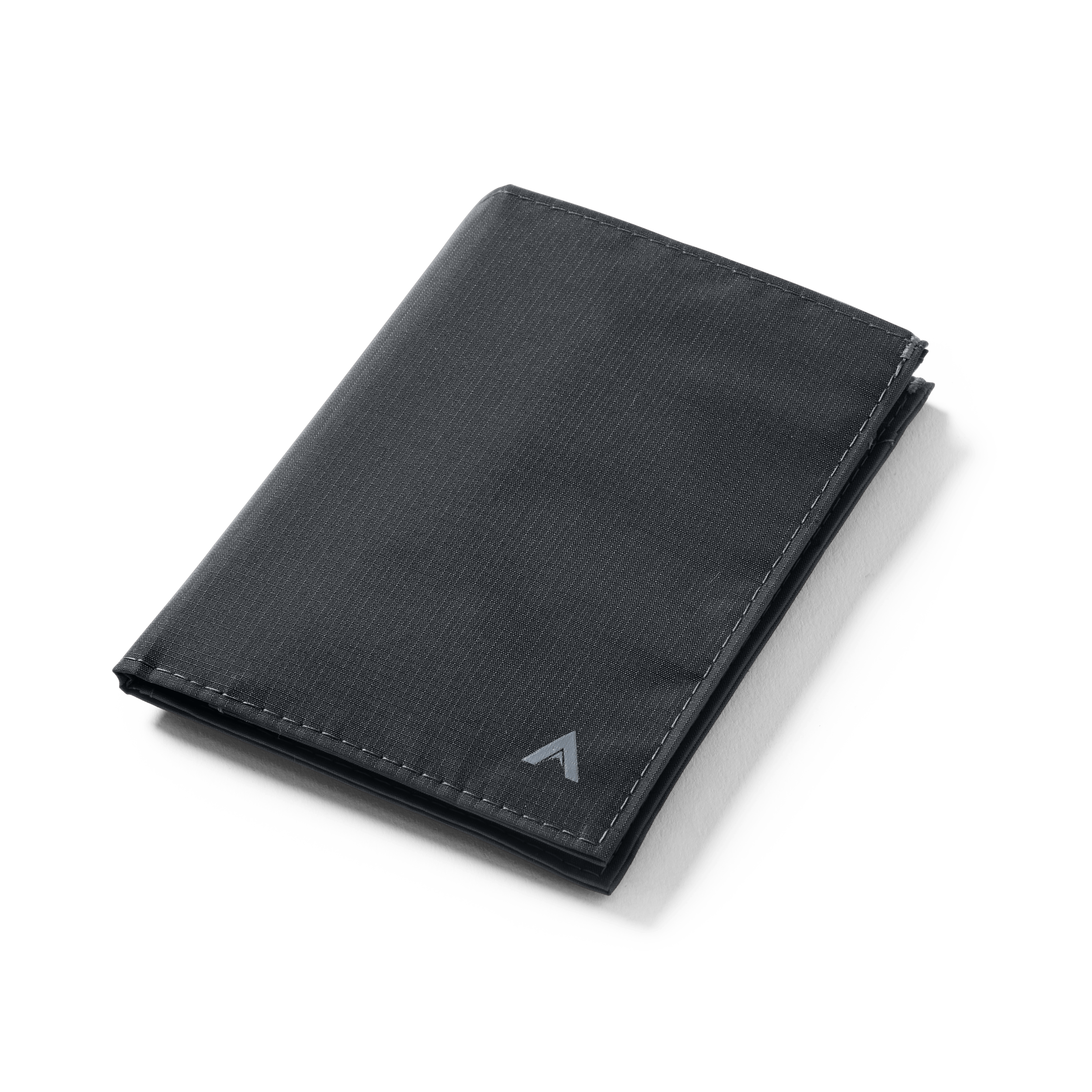 Black Allett wallet with a brand logo on a transparent background