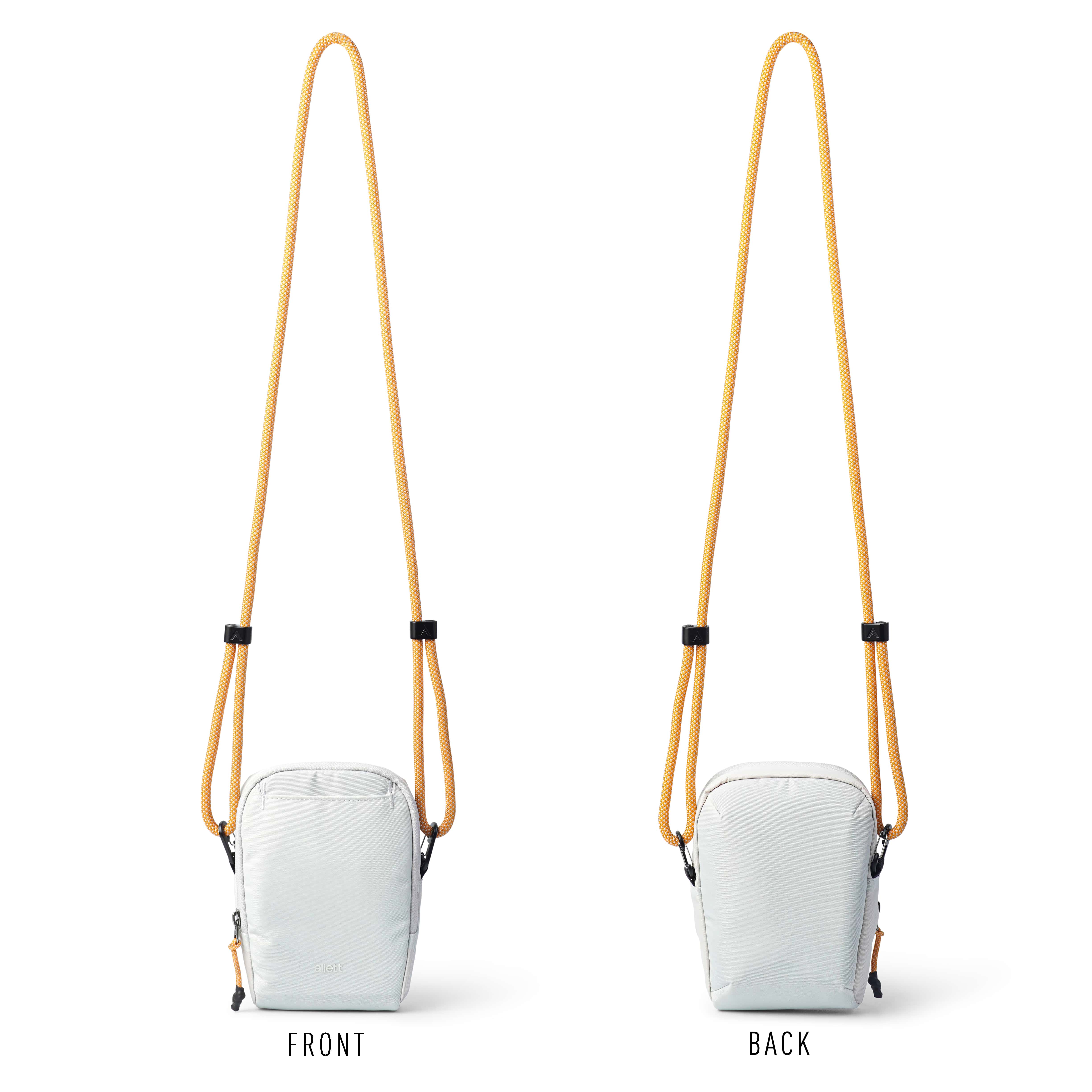 Front and Back View of Rope Bag in Lunar Ash