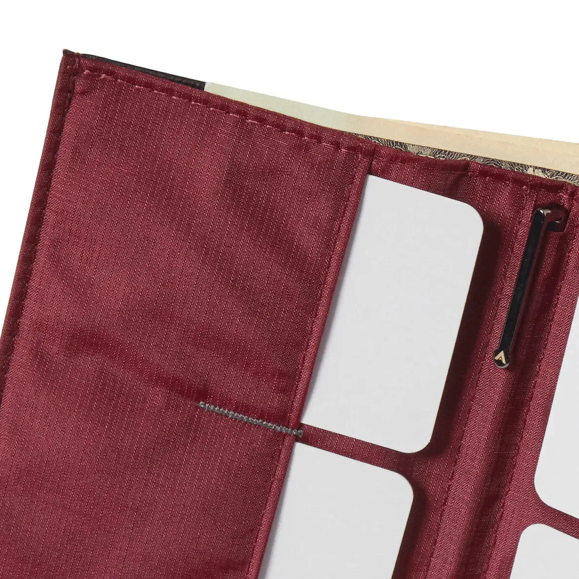 Envelope Wallet in Leather with fabric interior by Allett - noir