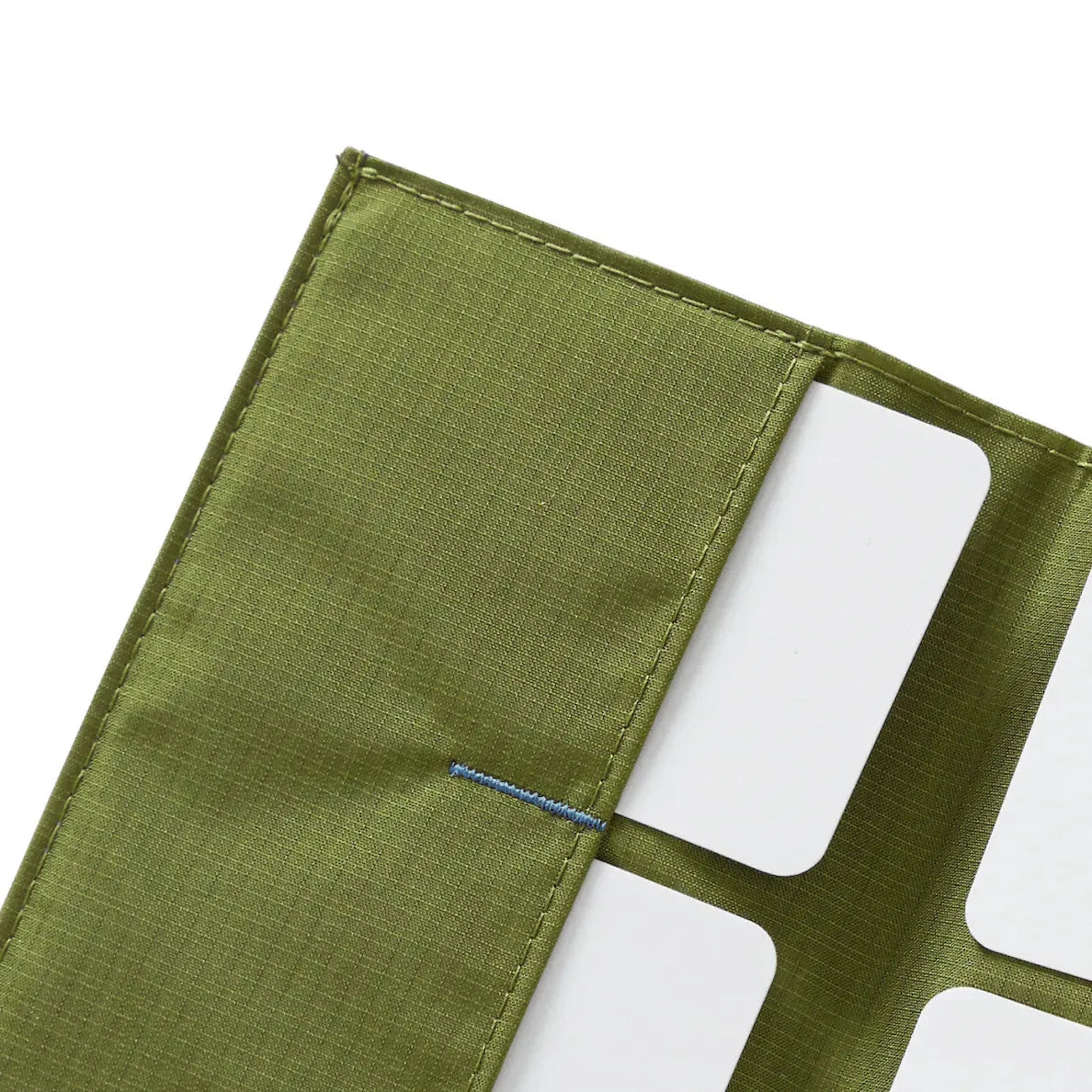 Close up of  Allett leather original wallet midnight-blue