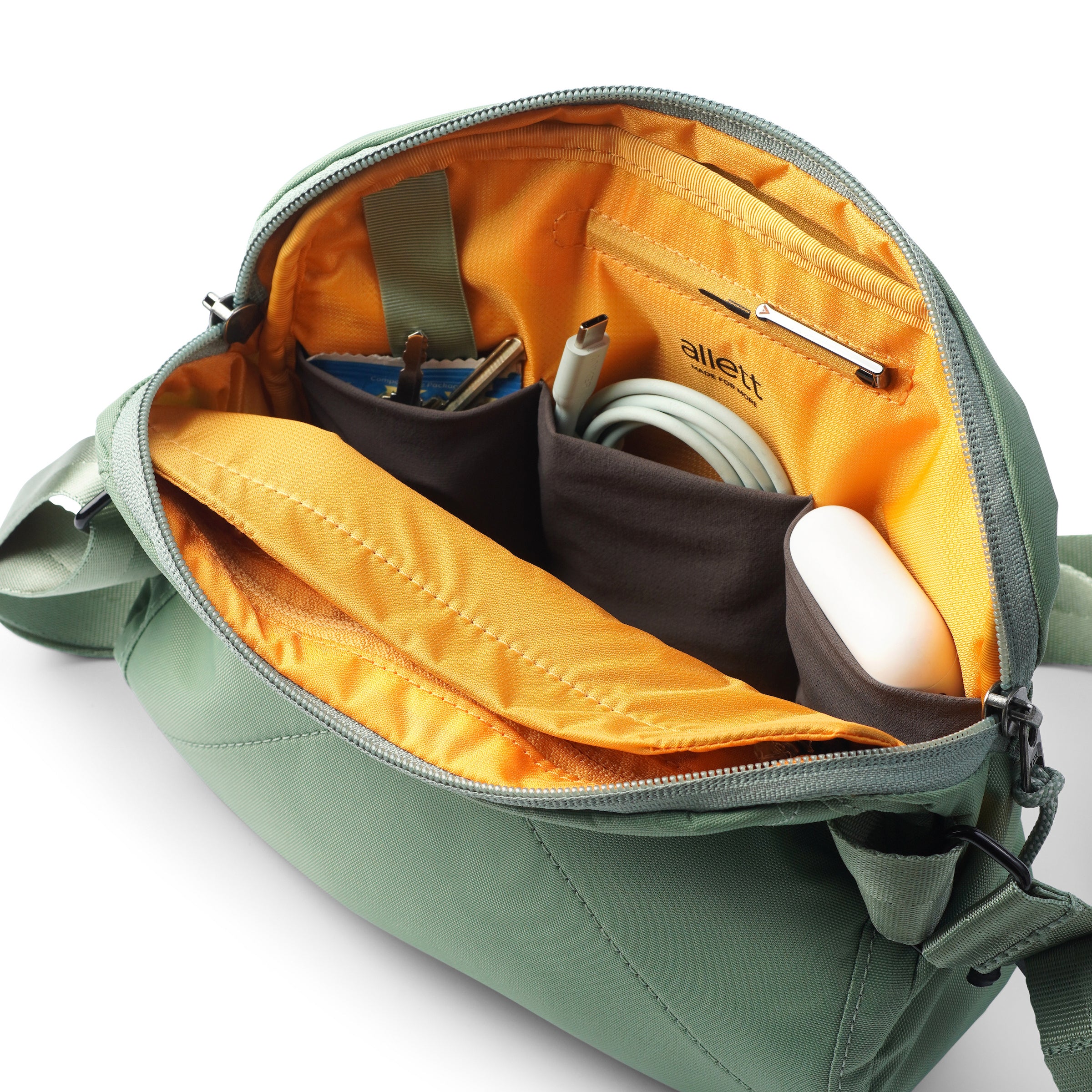 Allett Daily Crossbody Bag sage-green