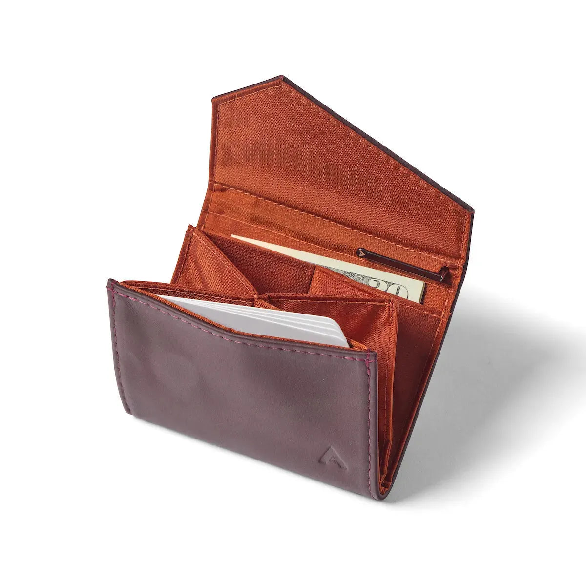 Allett Accordion Slim Wallet in merlot