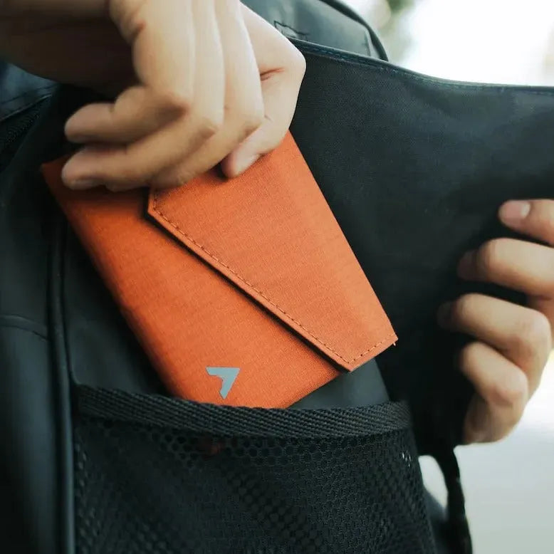 Allett Accordion Wallet in Bag Nylon potters-clay