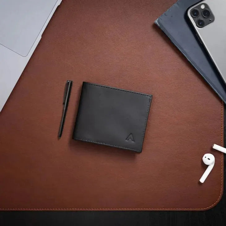 Allett leather sport wallet onyx-black