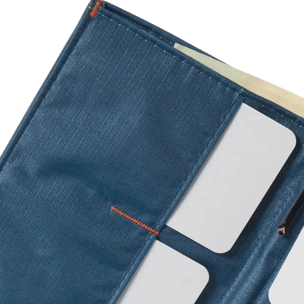 Envelope wallet by Allett, for carrying in a small purse or sling indigo-blue