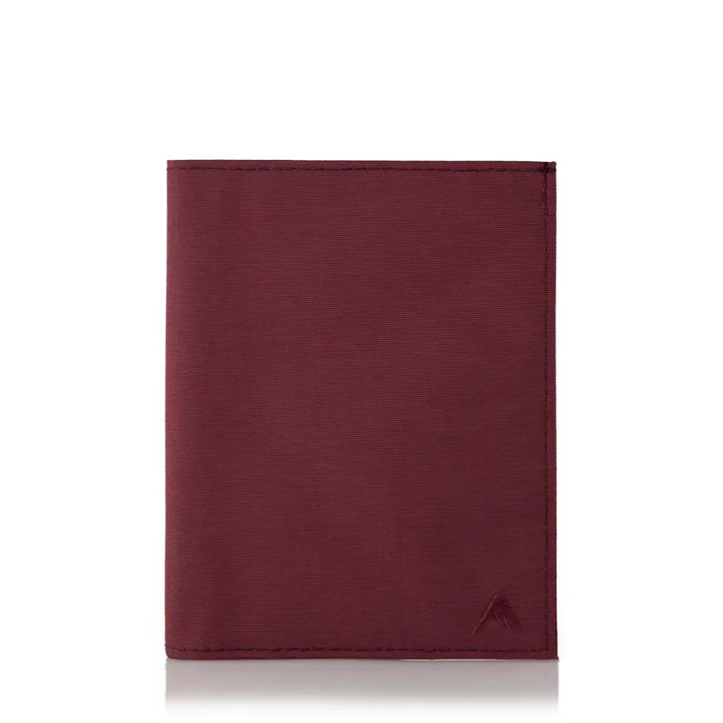 minimalist vegan nylon wallet oxblood oxblood-mule-collection