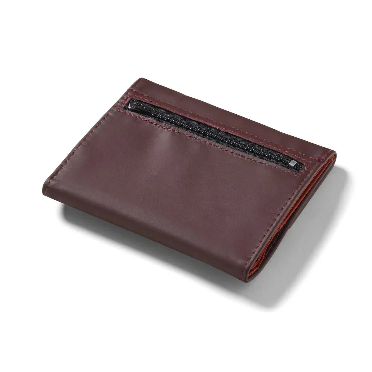 Zipper Pocket Envelope Wallet Leather by Allett - merlot