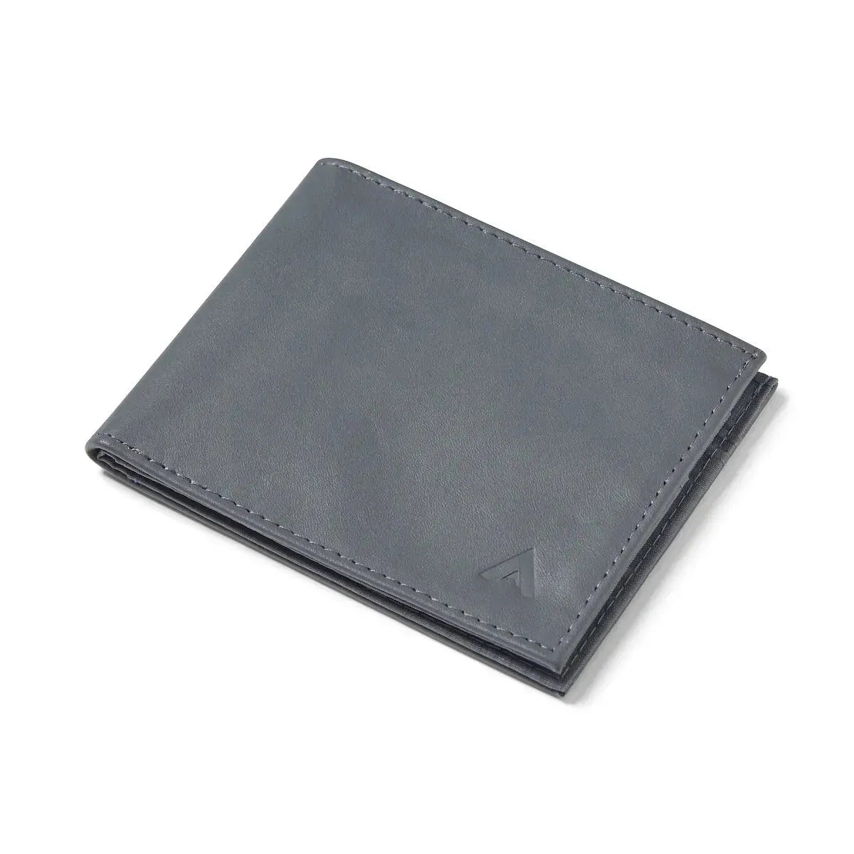 Allett Leather ID Wallet in slate-grey