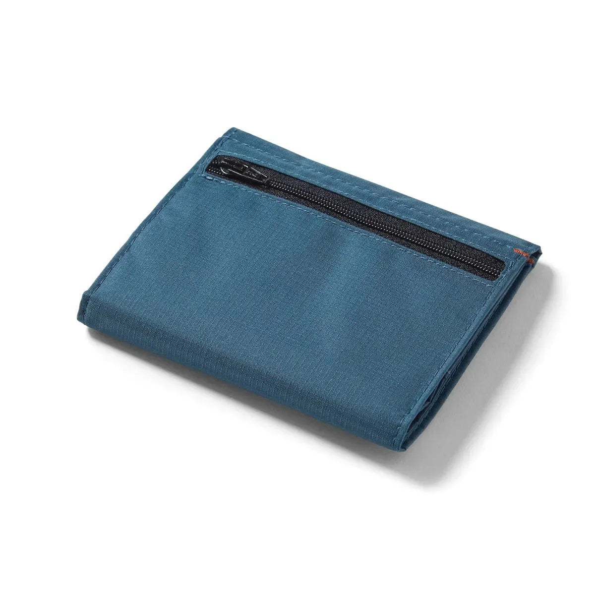 Slim womens Envelope wallet by Allett in nylon fabric indigo-blue