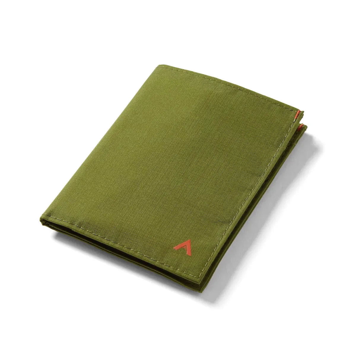Allett Closed Nylon Travel Wallet showing exterior in cala-green