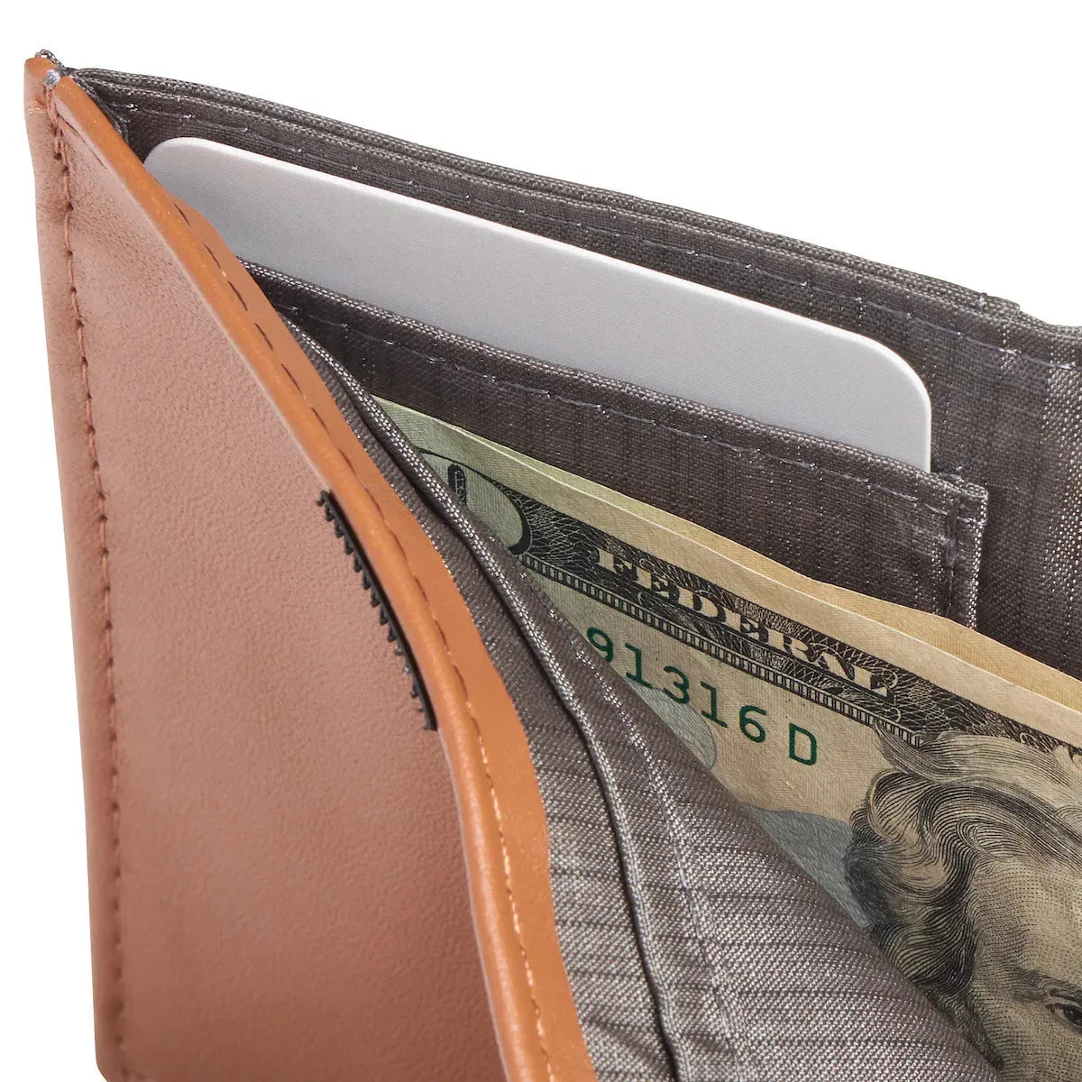 Allett trifold wallet hazel-brown