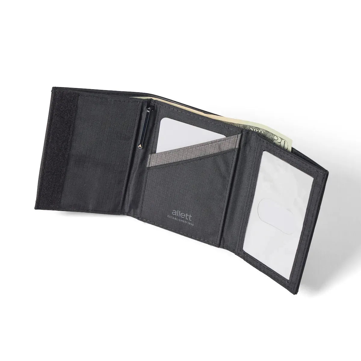 Allett trifold wallet onyx-black