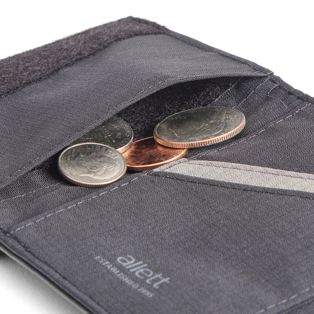 Allett trifold wallet onyx-black