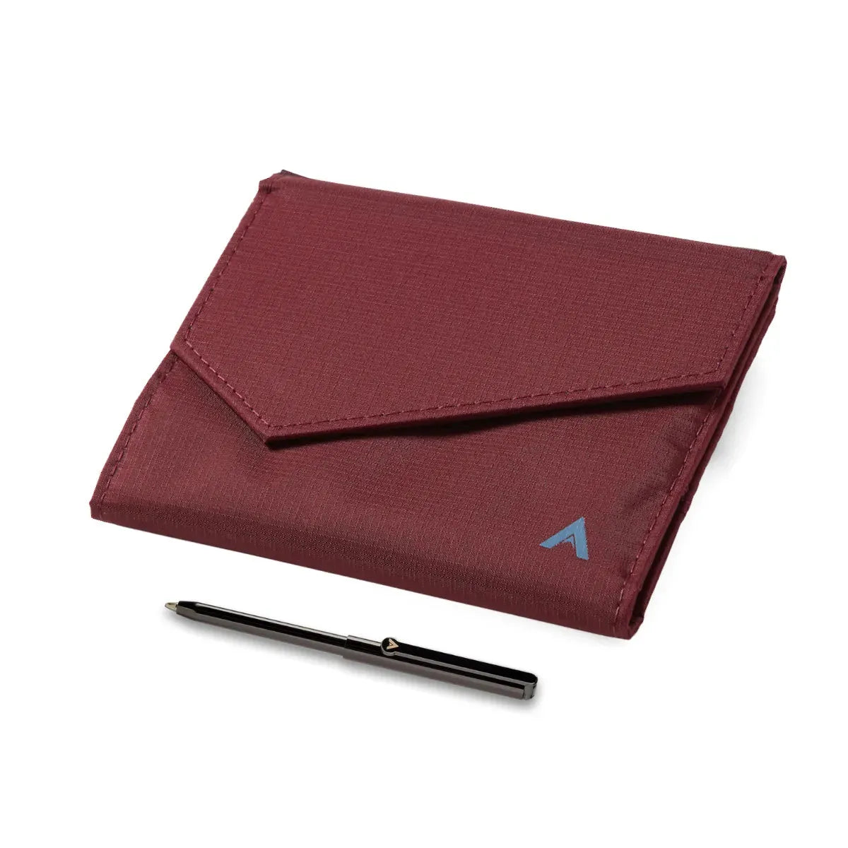 Allett Envelope Wallet with magnet - mulberry pen