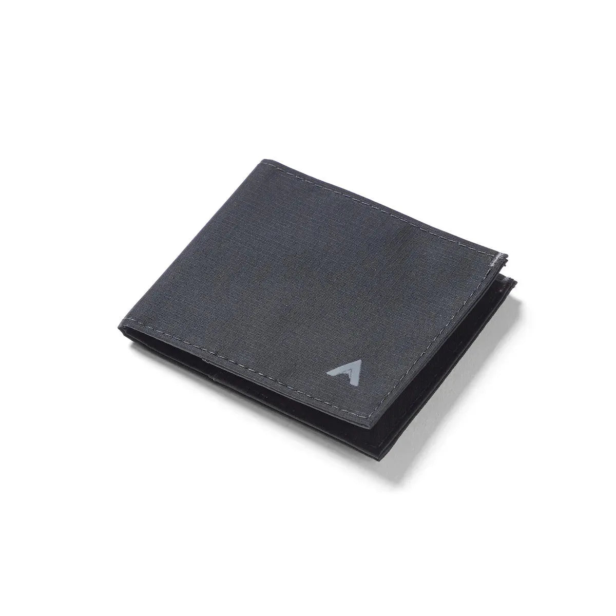 Compact Jet Black RFID-blocking sport wallet designed for front pockets - Allett Sport Wallet RFID Nylon Front Pocket Wallet jet-black