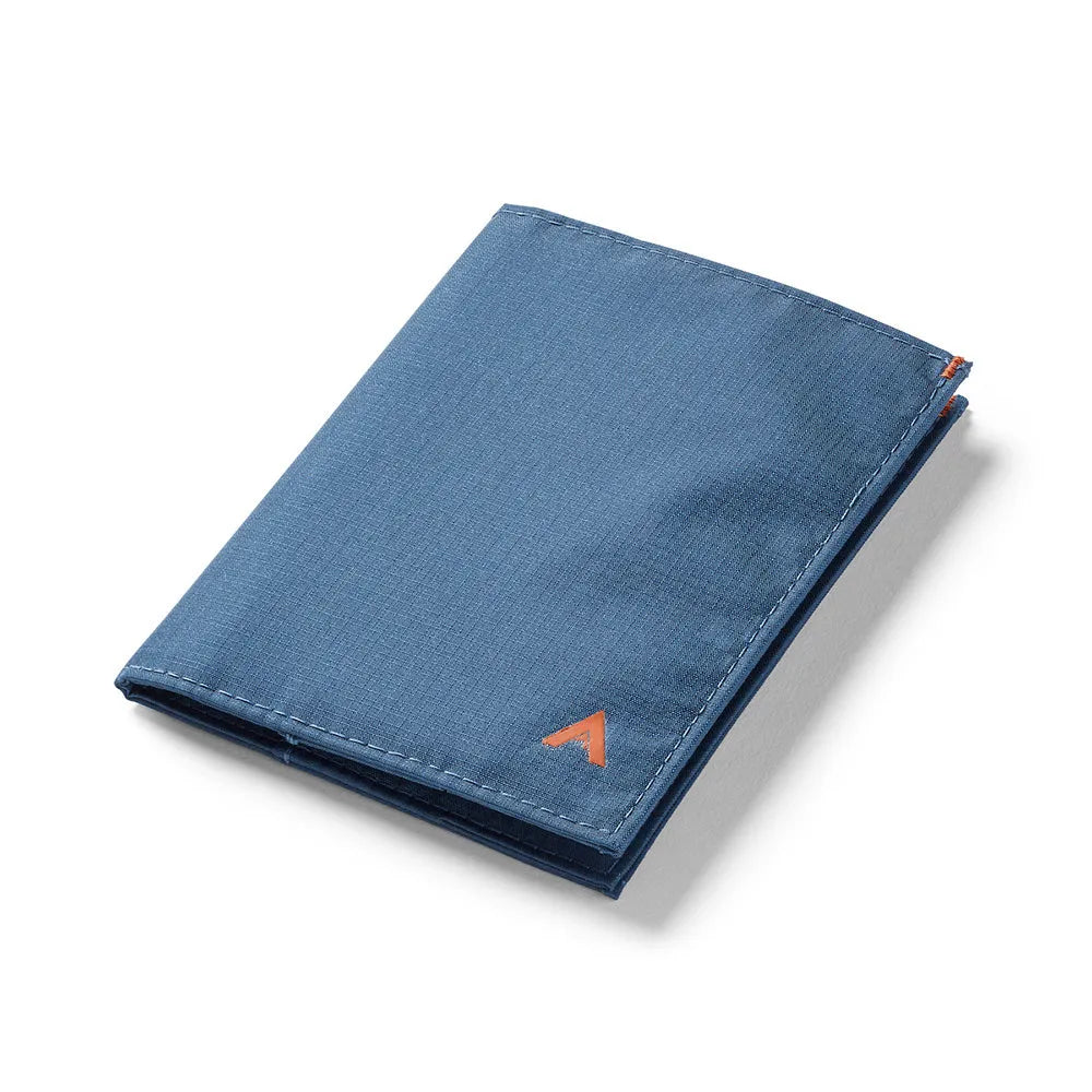 Allett Wallet's Original Vegan Nylon Wallet in indigo-blue