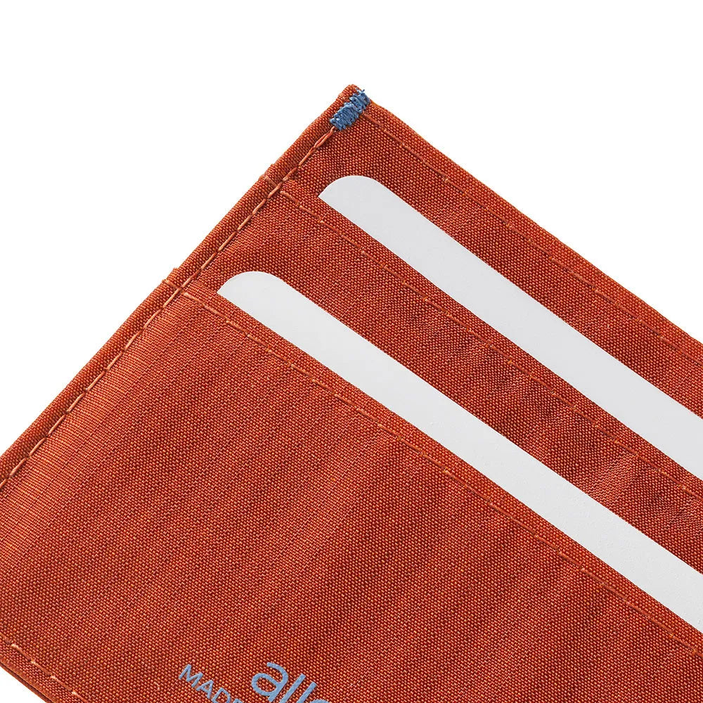 Interior corner of a potters clay Allett ID wallet - Allett ID Wallet Nylon RFID potters-clay