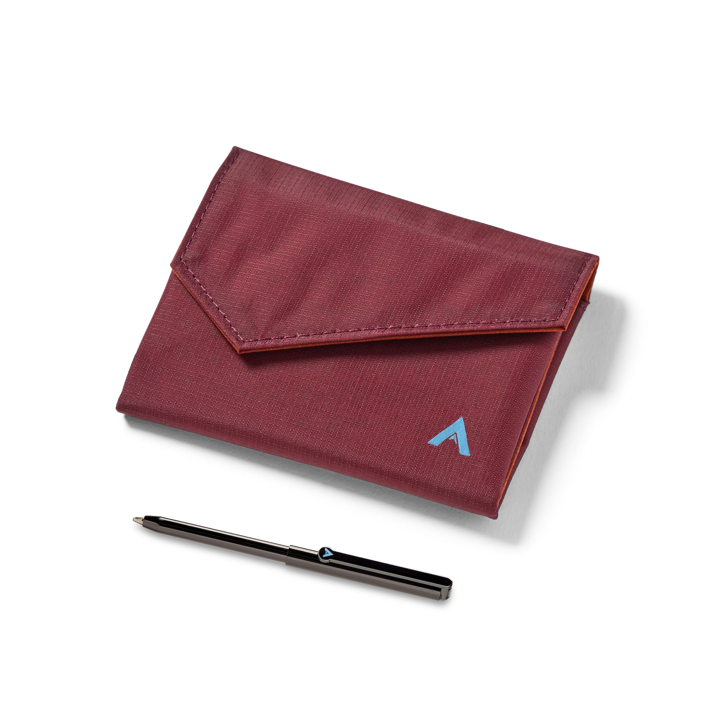 Allett Accordion Wallet with magnet - mulberry pen