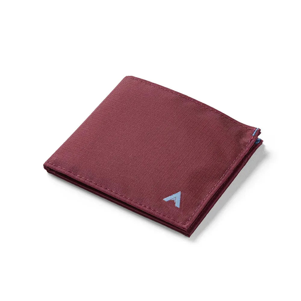 Mulberry vegan wallet made with premium nylon - Allett ID Wallet Nylon RFID mulberry